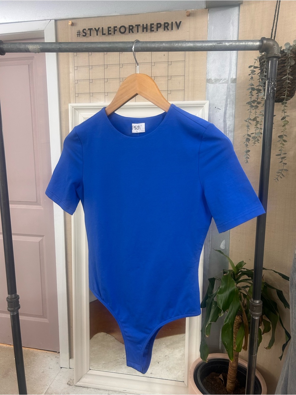 Priv - Blue Bodysuit NWT Small